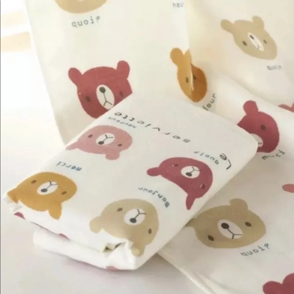 Bear towel cute hand towel pink Blue baby adult 1 PC cartoon